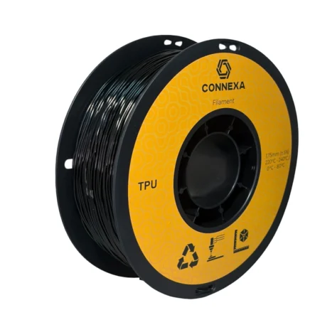 TPU 95A філамент Чорний 1,75 мм, 1 кг