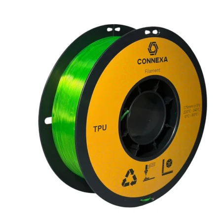 TPU 95A філамент Прозоро-зелений 1,75 мм, 1 кг