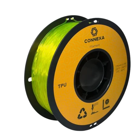 TPU 95A філамент Прозоро-жовтий 1,75 мм, 1 кг