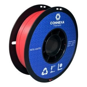 PETG Matte філамент Червоний 1,75 мм, 1 кг