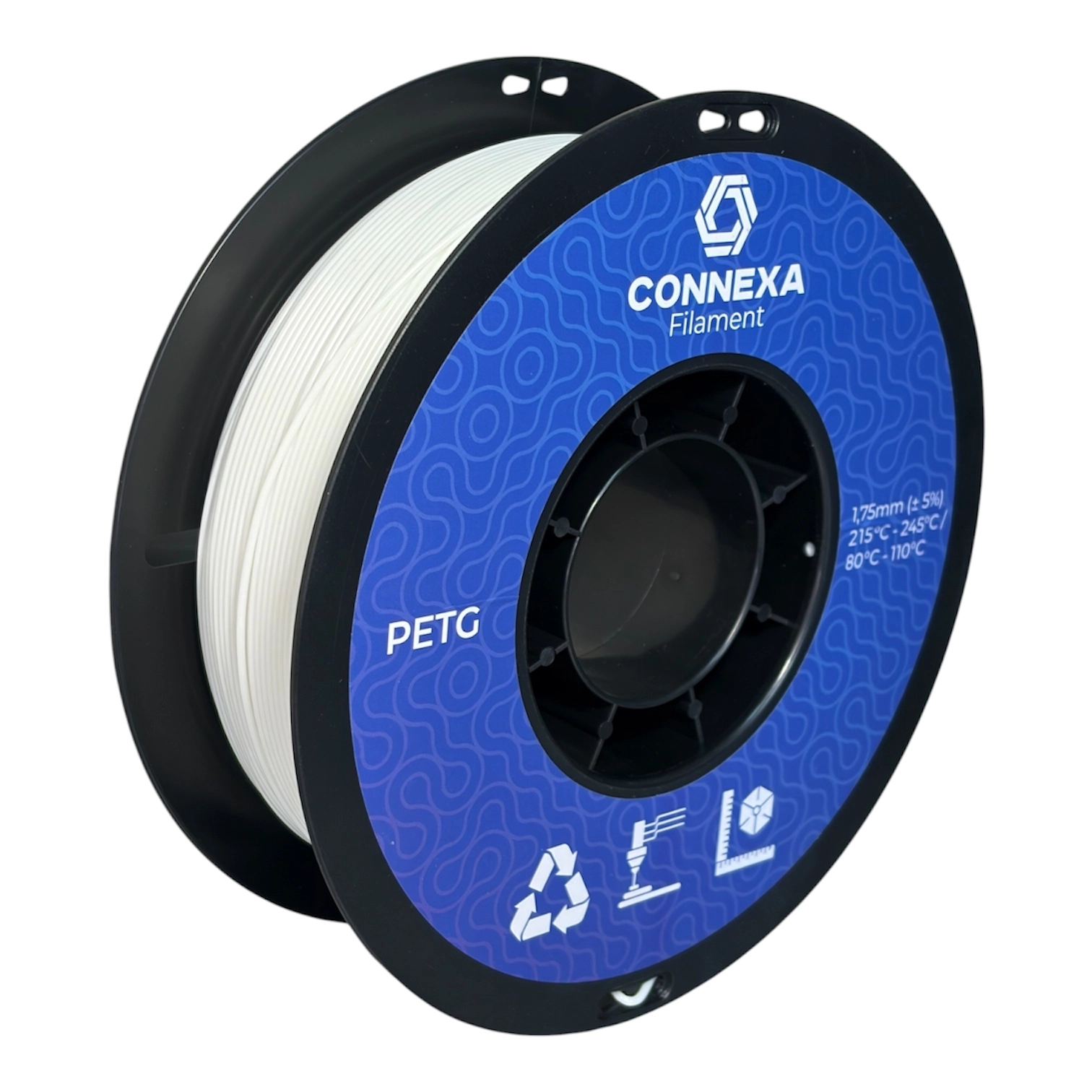 PETG філамент Білий 1,75 мм, 1 кг